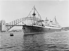 Migrant ship Johan van Oldenbarnevelt 1958